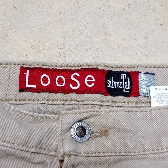 Vintage 90s Levi's Silvertab Made in USA Loose Y2K Jeans Size 38x32 (Fits 36x31) - Picture 9 of 13